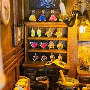 Venta al por mayor para fabricantes: Casa de muñecas mágica, kit de bricolaje 3D hecho a mano para enseñanza científica, rompecabezas ensamblado, rincón de lectura. - Product Image 3