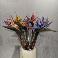 Offre Spéciale automne couleur vraie touche fleurs artificielles oiseau de paradis à vendre