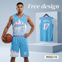 Desain Gratis 1 PC MOQ Jersey Basket Seragam Tim Kustom 100% Poliester Bernapas Anti-Bakteri Cepat Kering Ukuran Besar Pria