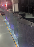 Interior Exterior 320*160mm Módulo LED flexible P2.5 P3 P4 Curva LED Panel de visualización de publicidad