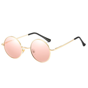 Jamie 9003 Retro Kids Sunglasses Metal Frame Pink Lens UV400 Protection Unisex Outdoor Use - Product Image 1