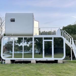 <span class=keywords><strong>Casa</strong></span> Cápsula de Vidrio Portátil, Moderna y Prefabricada, con Todas las Comodidades, Precio de Fábrica - Product Image 1