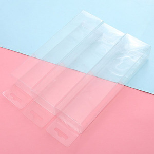 Boîte en plastique PET transparente personnalisée pour l'emballage cosmétique, boîte de rangement pliable transparente rigide pour présentation - Product Image 3
