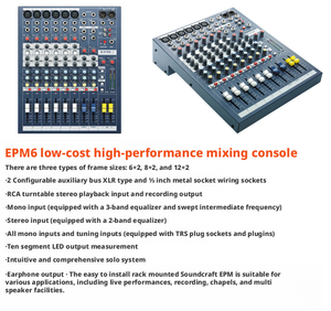 Consola de Mezcla Analógica Soundcraft EPM6 8 EPM12, Precio Accesible, para Conferencias y Escenarios, Apta para Actuaciones en Vivo de Bandas - Product Image 4