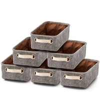 Enfants Bacs De Rangement Lot de 6 Pliable Tiroir Commode Organisateur De Bureau Ensemble de Cubes avec Poignées pour Pépinière