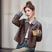 Veste Moto Noire Premium Femme en Similicuir PU – Manteau ODM pour l'Automne et le Bureau