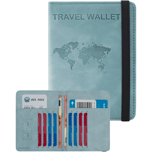 Funda para Pasaporte, Accesorios Imprescindibles para Viajes, Porta Pasaportes para Hombre, Porta Pasaportes para Artículos Esenciales de Viaje - Product Image 1