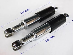 Piezas de suspensión de motocicleta de alta calidad, amortiguadores traseros negros <span class=keywords><strong>CB125</strong></span> aptos para el modelo <span class=keywords><strong>CB125</strong></span> - Product Image 2