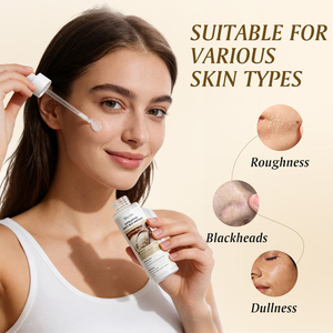 Ampoule exfoliante au riz blanc 60 ml en gros pour le contrôle du sébum et l'éclaircissement avec sérum visage au niacinamide et ferment <span class=keywords><strong>de</strong></span> riz - Product Image 2