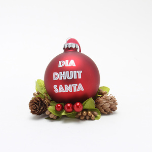 Árbol de Navidad personalizado 7cm <span class=keywords><strong>bolas</strong></span> de cristal blanco adornos de adorno con logotipo impreso Foto imagen calcomanía ecológica - Product Image 4