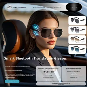 Gafas Inteligentes con Traducción IA en Tiempo Real para Más de 100 Idiomas, Control Táctil, Carga Magnética, Música y Llamadas - Product Image 5