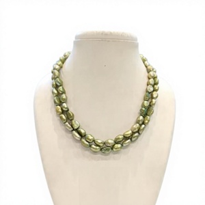 Collar de aspecto de perlas clásico y simple de dos capas con estilo de moda para mujeres y niñas, bodas, compromisos y ropa de fiesta - Product Image 2