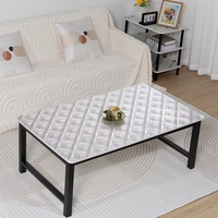 Nappe de table en PVC RNPT, résistante à l'huile, à grille fine, design coquille irisée, rectangulaire, pour table basse d'hôtel, salon ou salle de séjour