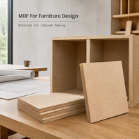 Panneau de fibres de bois MDF résistant à l'humidité, poncé, émission E1, panneau de fibres pour meubles d'intérieur