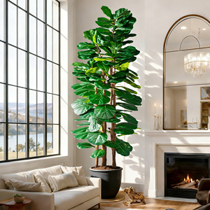 Albero di Ficus Artificiale Stereoscopico ad Alta Simulazione, Albero di Banyan Sempreverde per Decorazioni Interne ed Esterne - Product Image 2