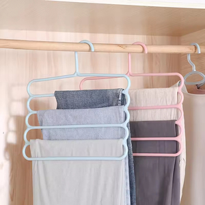 Porte-pantalon domestique multifonctionnel à pinces, pour le rangement et le séchage de serviettes, foulards et jupes, multi-niveaux - Product Image 2