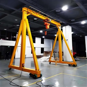 Alat Angkat Material Ringan Berkualitas Tinggi 10 Ton 5 Ton 3 Ton 1 Ton 500kg Derek Manual Mini Gantry Crane yang Dapat Dipindahkan - Product Image 3
