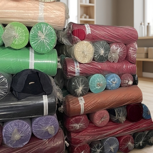 Stock-17092 97/3 Poly Spandex Faille 100% Polyester Tissu 80gsm 57/58 pouces Tissé uni extensible pour usage extérieur Vêtements pour garçons et filles - Product Image 2