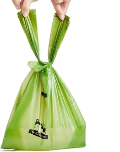 Bolsas para excremento de perro con asas fáciles de atar, 300 bolsas ultra gruesas a prueba de fugas, perfumadas, para perros y gatos - Product Image 1