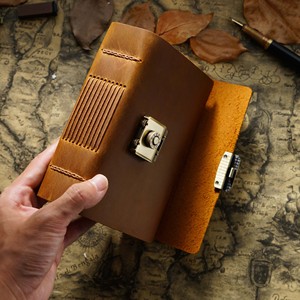 Tùy chỉnh chính hãng da phong cách cổ điển máy tính xách tay mã hóa khóa thiết kế mới da kế hoạch notepad cho du lịch quà tặng mới lạ - Product Image 3