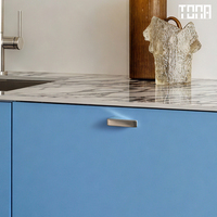 Poignée de tiroir et de porte de cuisine en laiton brossé, robuste, design moderne et minimaliste, quincaillerie de tirage pour fenêtre