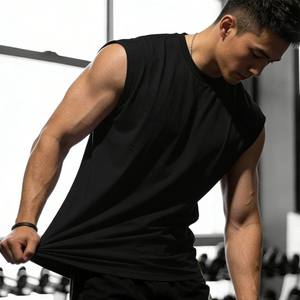 Abbigliamento Sportivo da Palestra per <span class=keywords><strong>Uomo</strong></span>, Vestiti per Allenamento, Canotta Personalizzata Larga per Fitness, Maglietta Senza Maniche per <span class=keywords><strong>Uomo</strong></span> - Product Image 2