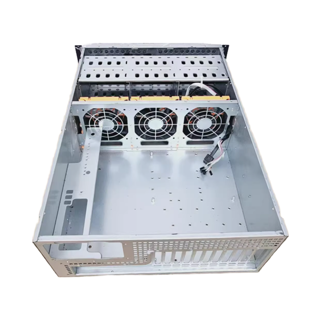 Factory Custom Metal Stamping AI Rendering Storage Rackmount GPU Server Chassis AI Computing Power Enclosure