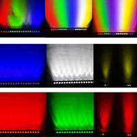 Barra de Luz LED 18*18W RGBWAUV 6EN1, Iluminación de Escenario para Exteriores DMX512, para DJ, Club, Conciertos, Eventos, Teatro