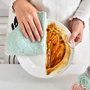 Chiffon microfibre super absorbant pour la vaisselle, haute efficacité, anti-adhésif, pour la table, la cuisine, le nettoyage domestique, serviette de cuisine R1541 - Product Image 6