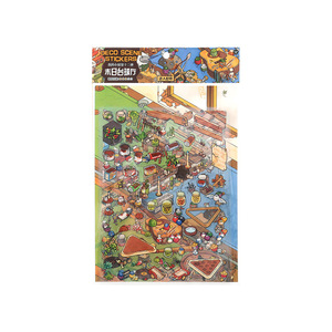 4 miếng dán phong cảnh thu nhỏ mỗi gói loạt ngôi nhà nhỏ của tôi tập 12 Đồ chơi Sổ Tay sinh viên cảnh tự làm - Product Image 5