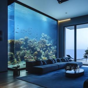 Hoekontwerp Acryltanks Voor Kwallen Om Perfect In Kamerhoeken Te Passen - Product Image 1