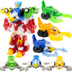 Ruihua Xing Juguete Modelo de <span class=keywords><strong>Robot</strong></span> de la Policía, Mecha Transformable, Set Tigre Relámpago/Viento/Águila, Captura de Velocidad Variable para - Product Image 2