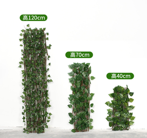 Clôture de plantes artificielles extensibles haies panneau de clôture Faux <span class=keywords><strong>lierre</strong></span> vert <span class=keywords><strong>feuille</strong></span> haies clôture de confidentialité pour la décoration de jardin extérieur - Product Image 2