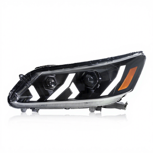 Faro Delantero LED Modificado Rambo para Automóvil, Conjunto de Faros con Luz Diurna y Lente de Flujo para Accord de Novena Generación 13-15 - Product Image 5