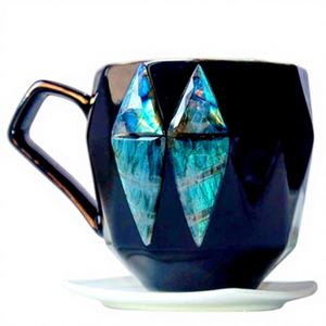 Mugs nordiques, Mug cadeau, Tasse Stanley avec bordure en labradorite, Ensemble de tasses de guérison, Cristaux de pierres précieuses brutes naturelles, Vente en gros - Product Image 1