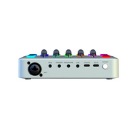 Nouvelle conception, carte son de studio d'enregistrement RGB 3,5 mm, équipement de studio musical, carte son pour studio d'enregistrement avec microphone