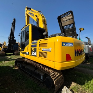 Excavatrice hydraulique sur chenilles Komatsu PC200 d'occasion, de haute qualité, économe en carburant et puissante, pour les travaux de chantier - Product Image 1