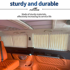 Tende Specializzate per Mercedes-Benz <span class=keywords><strong>Sprinter</strong></span> <span class=keywords><strong>907</strong></span> 906 - Tende Parasole Pieghevoli a Doppio Strato in Pelle e Velluto per Privacy - Product Image 5