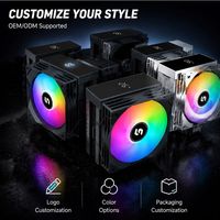 Refroidisseur d'air numérique pour CPU Mighty 230W TDP, 4 caloducs en cuivre, double tour, écran d'affichage, ventilateur de radiateur pour boîtier d'ordinateur