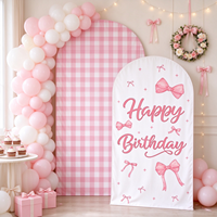 Harga Grosir Kain Latar Belakang Foto Tahun Baru, Cover Backdrop Biru Pink yang Dapat Dipersonalisasi untuk Dekorasi Pesta Ramah Lingkungan