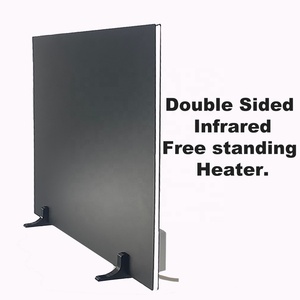500W Freestanding Solar Portable Far Infrared <b>Heater</b> Panel with Radiant Thermostat for <b>Efficient</b> Garden or Outdoor Heating - Product Image 4