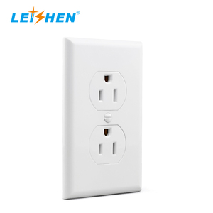 Enchufe de PC ignífugo 2 vías 3 pines EE. UU. pared 15 AMP enchufe Leishen EE. UU. enchufes eléctricos - Product Image 3