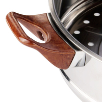 Marmite à vapeur en acier inoxydable de 28cm à 36cm, marmite à vapeur à 5 niveaux en acier inoxydable