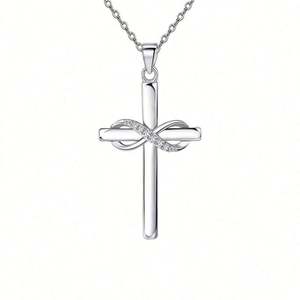 Collier pendentif papillon croisé pour femme, argent 925, bijoux tendance de luxe, cadeau, nouveau design - Product Image 3