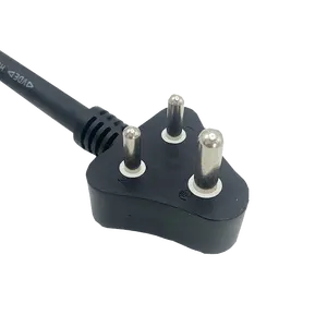 Cabo de alimentação 6A 250V Plug tipo D