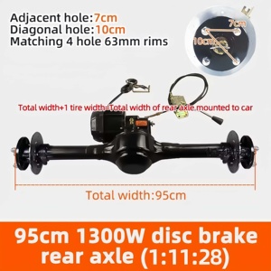<span class=keywords><strong>Kit</strong></span> de Conversión EV sin Escobillas DC <span class=keywords><strong>con</strong></span> Engranaje Diferencial de 95cm y 1300W para <span class=keywords><strong>Triciclo</strong></span> Eléctrico/<span class=keywords><strong>Triciclo</strong></span> de Mensajería/<span class=keywords><strong>Triciclo</strong></span> de Carga, 6 Meses de Garantía - Product Image 4