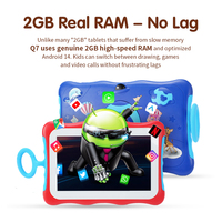 Tablettes éducatives pour enfants de 7 pouces, tablettes Android pour enfants, tablettes éducatives pour bébés, Wifi, tablettes MTK pour enfants de 7 pouces
