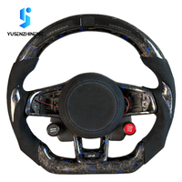 Volant sport en fibre de carbone forgé personnalisé avec LED pour Volkswagen VW Golf Mk7 Mk7.5 TSI GTI GTD Polo 7 7.5 R Jetta 2012-2019