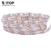 Bande lumineuse LED HD107S avec horloge CLK, double transmission de données, 30 LED, 5V, pixels lumineux, étanche IP65