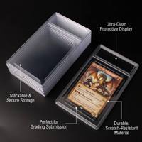 Étui universel pour cartes gradées, support transparent vierge pour cartes, compatible avec les cartes de sport et de collection PKM de taille standard